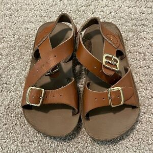 Salt Water Sandals by Hoy Brown Sandals with Adjustable Buckles